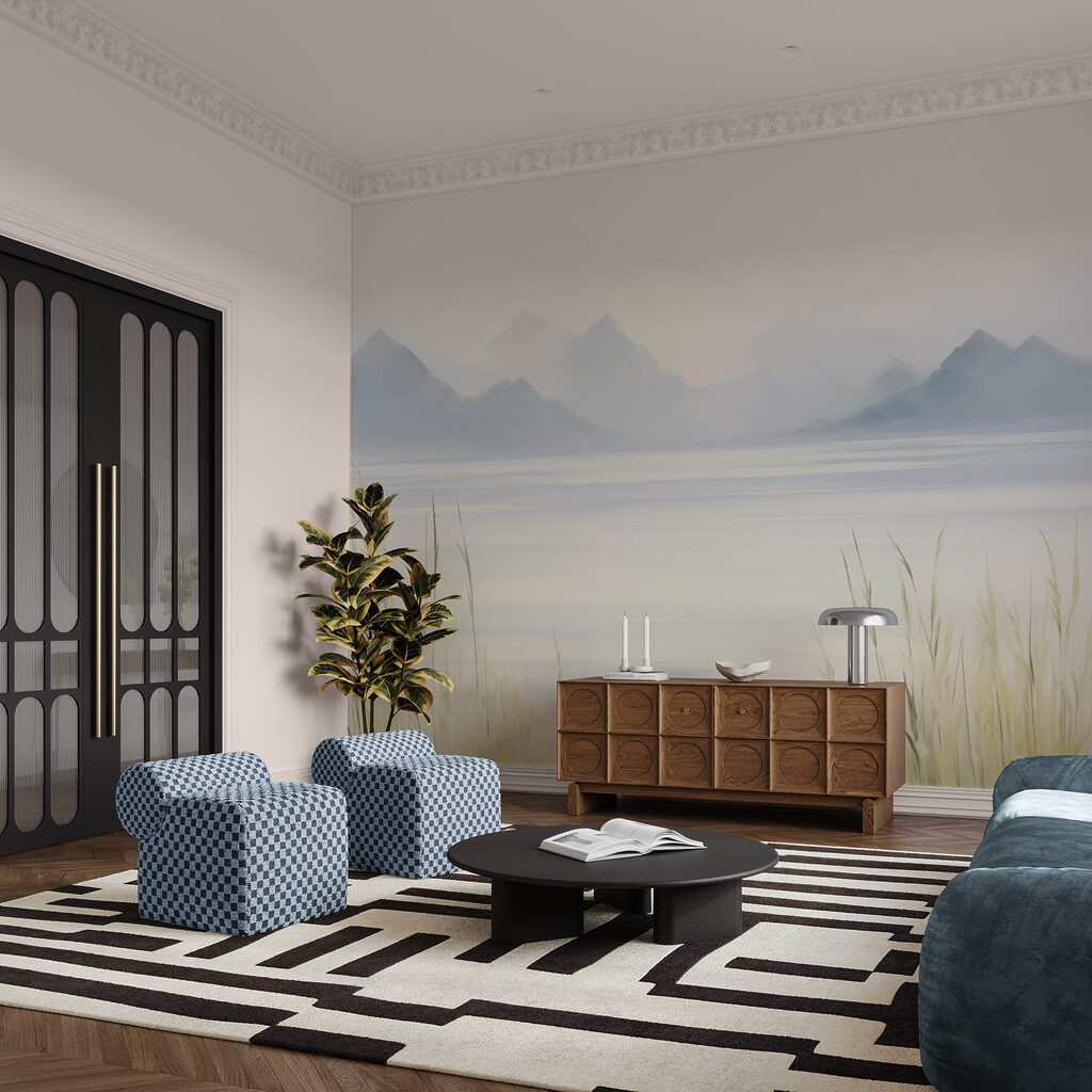 Reeds by Still Water in an interior