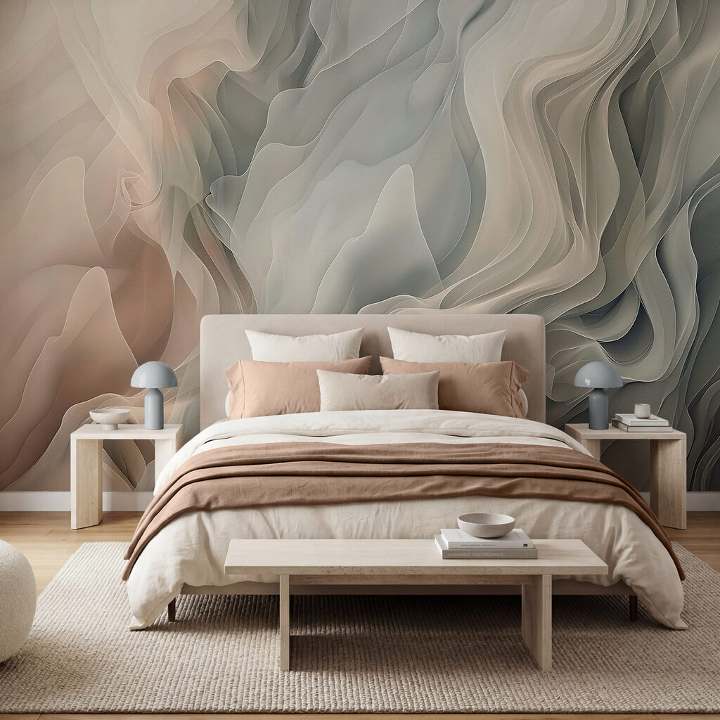 Flowing Colour Folds in an interior