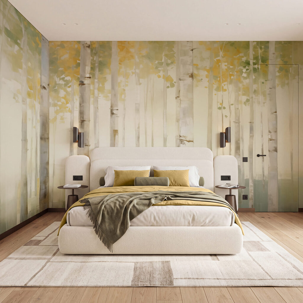 Sunlit Birch Grove — interior 2
