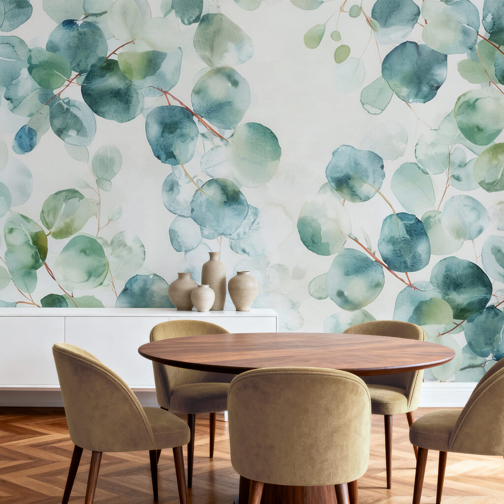 Eucalyptus in Watercolour in an interior