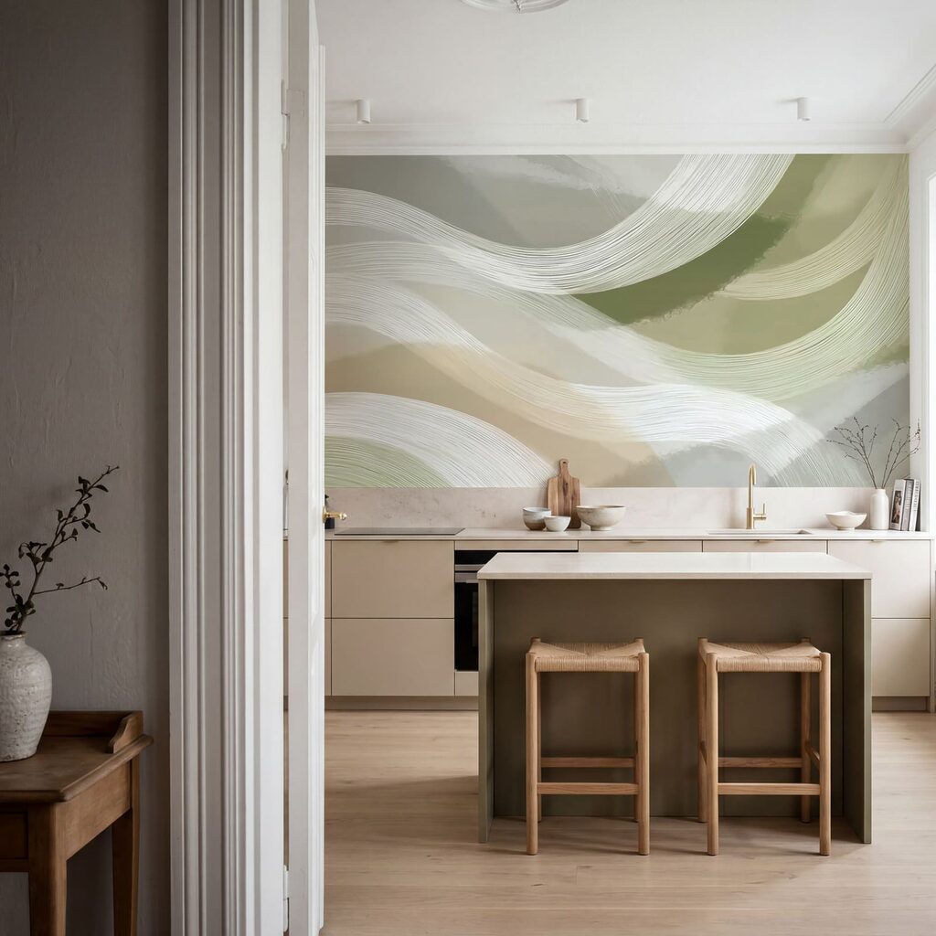 Flowing Brush Ribbons — interior 3