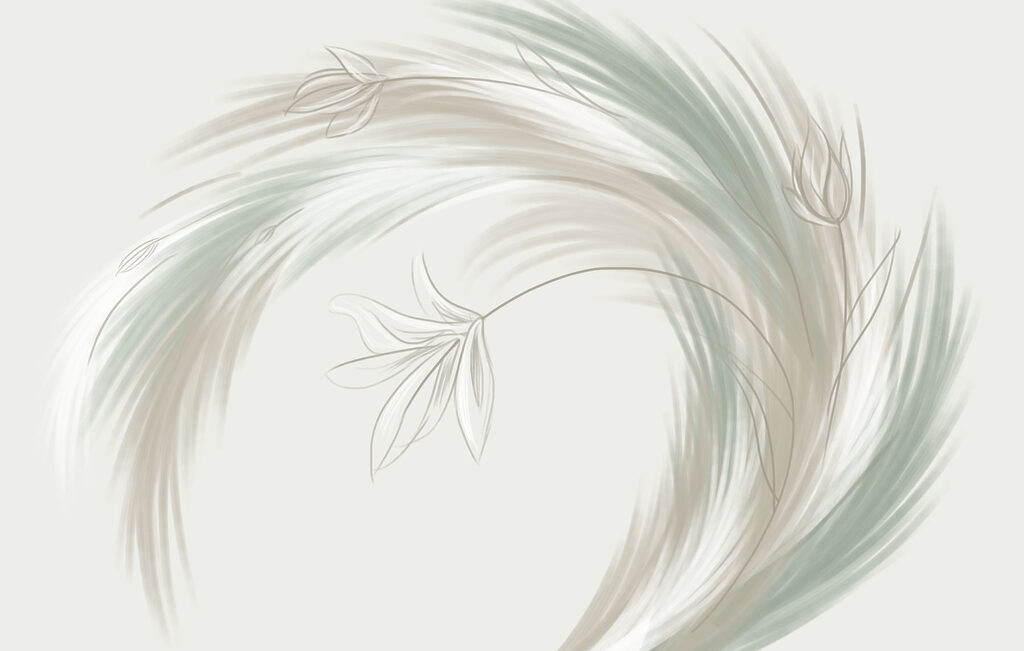 Feathered Circle — full design