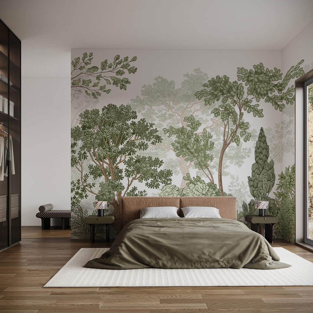 Garden Trees in an interior