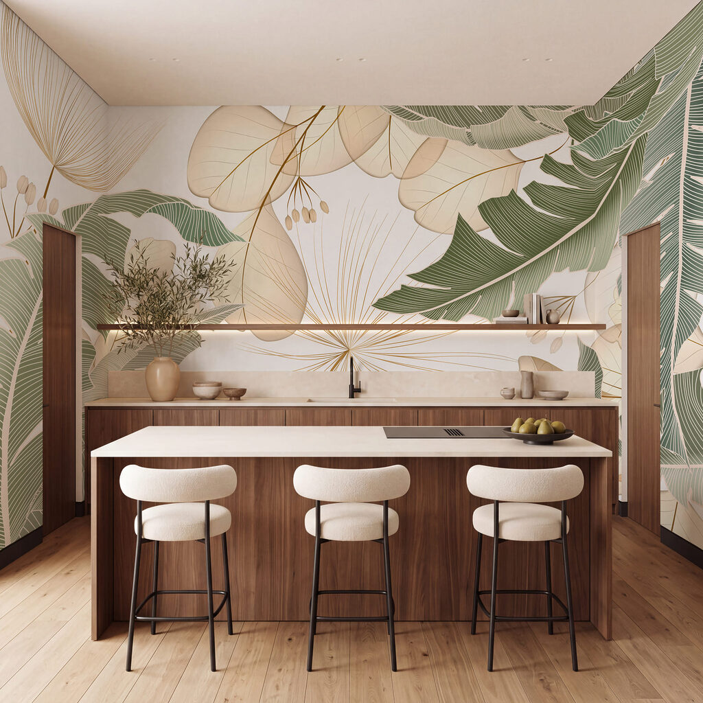 Tropical Leaf Cutouts — interior 1