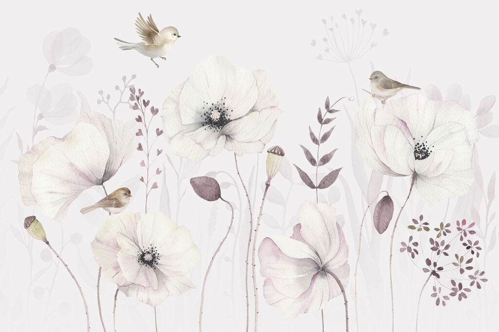Delicate Meadow Flight — full design