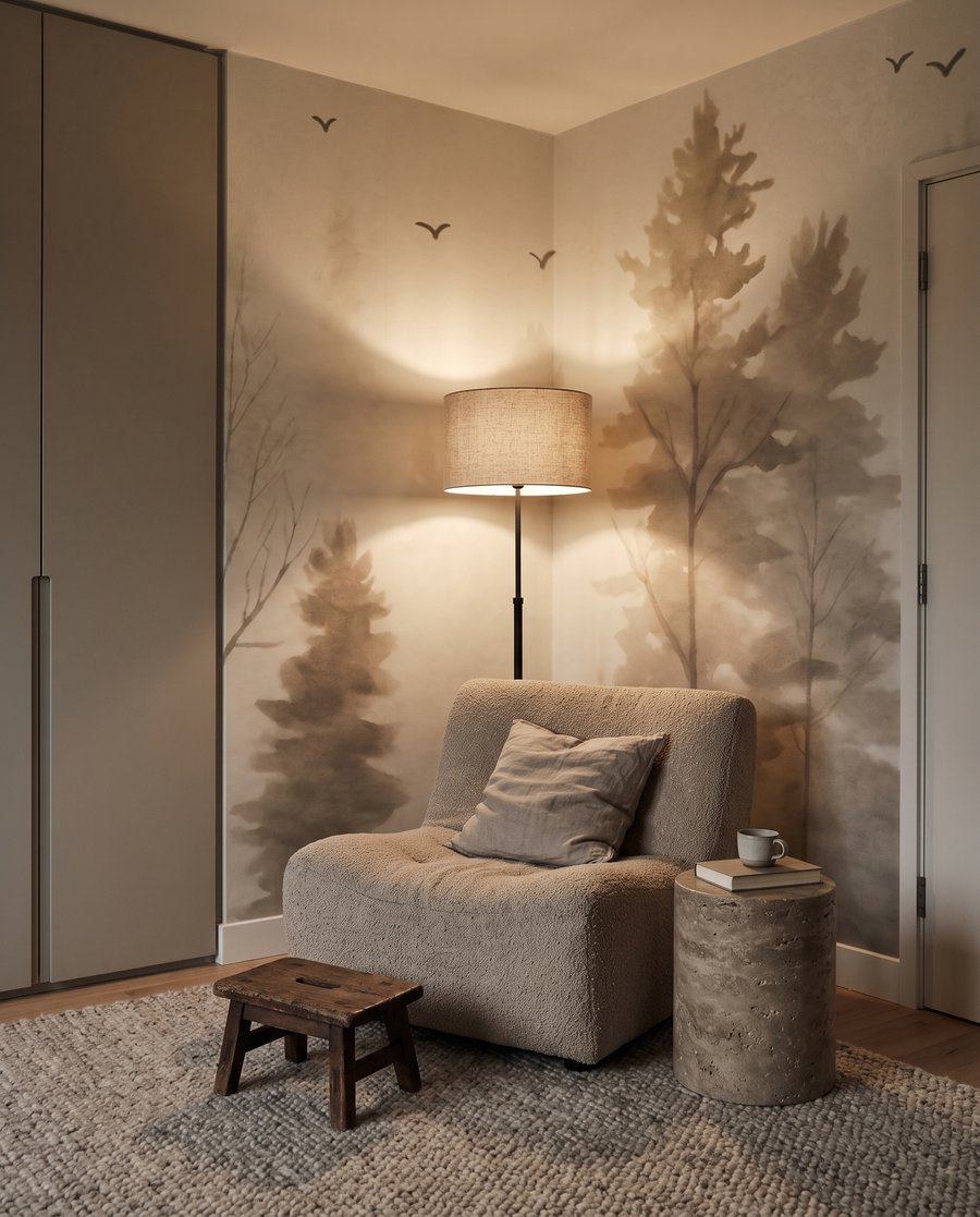 Pines and Passing Birds — interior 4