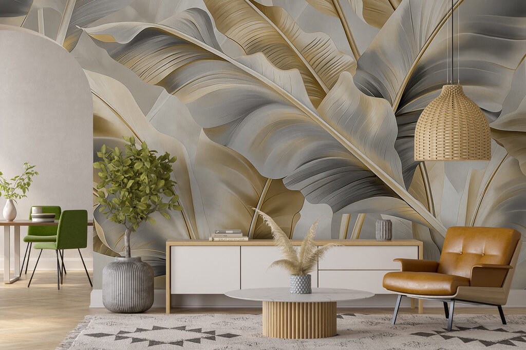 Leaves with deep folds — interior 2