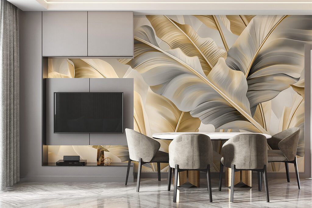 Leaves with deep folds — interior 4