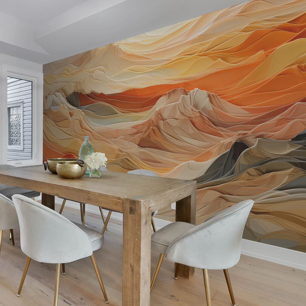 Orange rock waves — interior 1