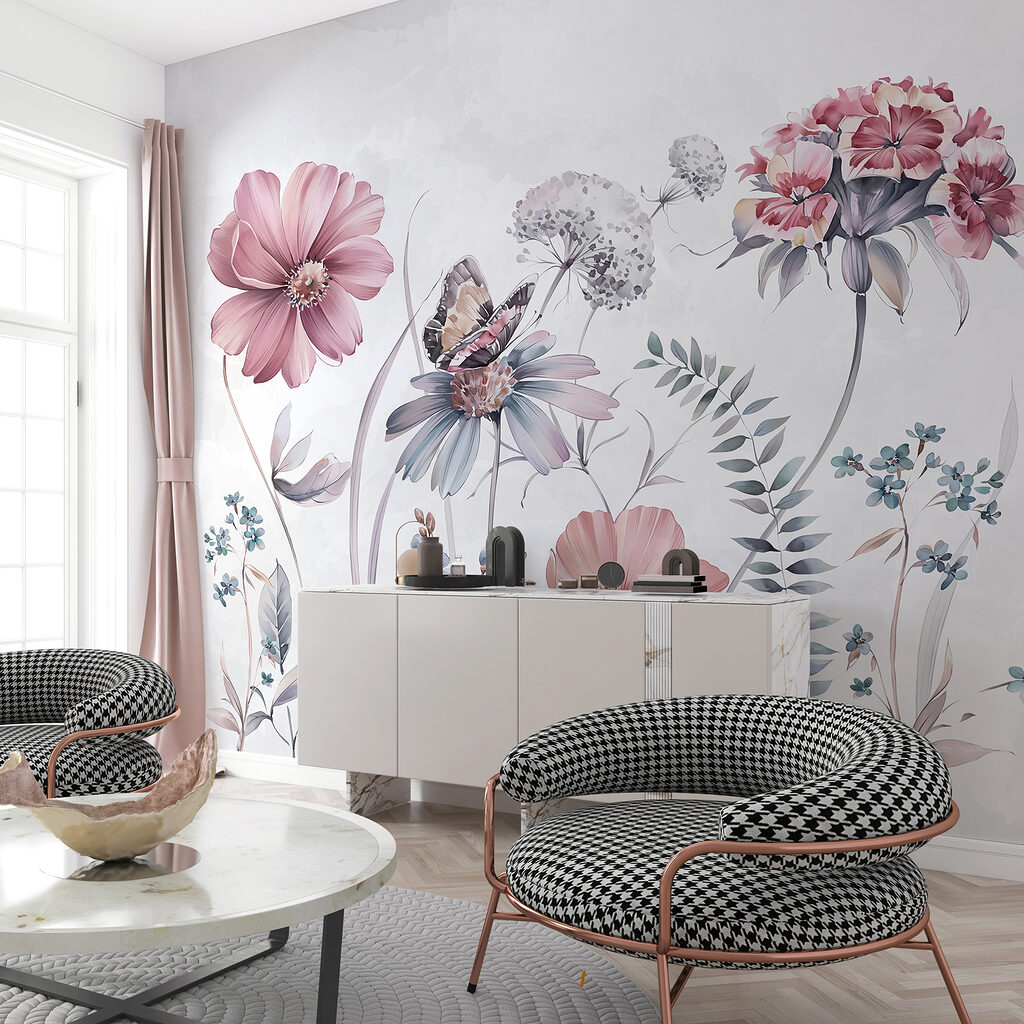 Wildflowers with a butterfly — interior 1