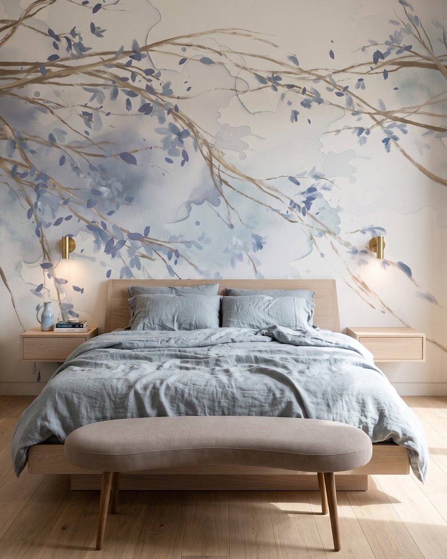 Branches in Blue in an interior