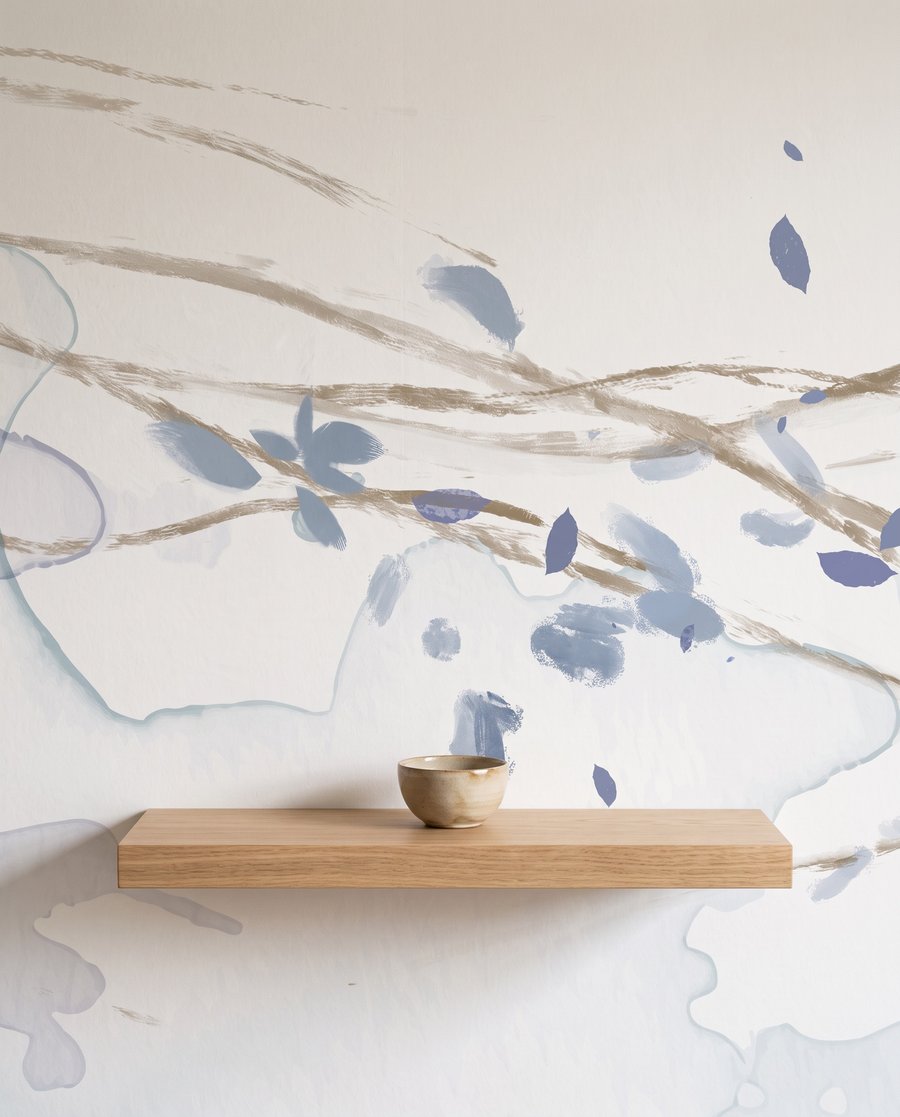 Branches in Blue — detail