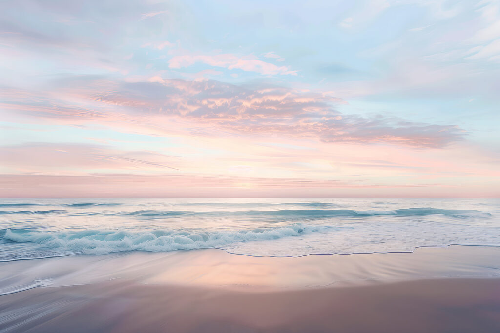 Evening on the beach — full design