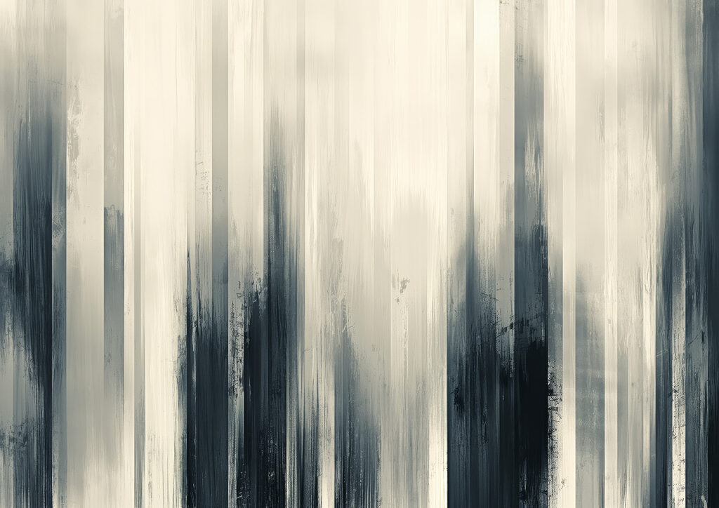 Fading vertical strokes — full design