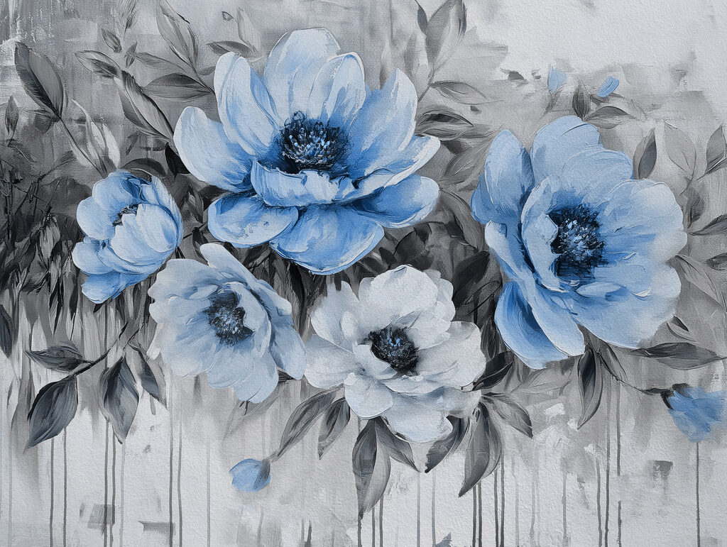 Painted Poppy Bouquet — full design