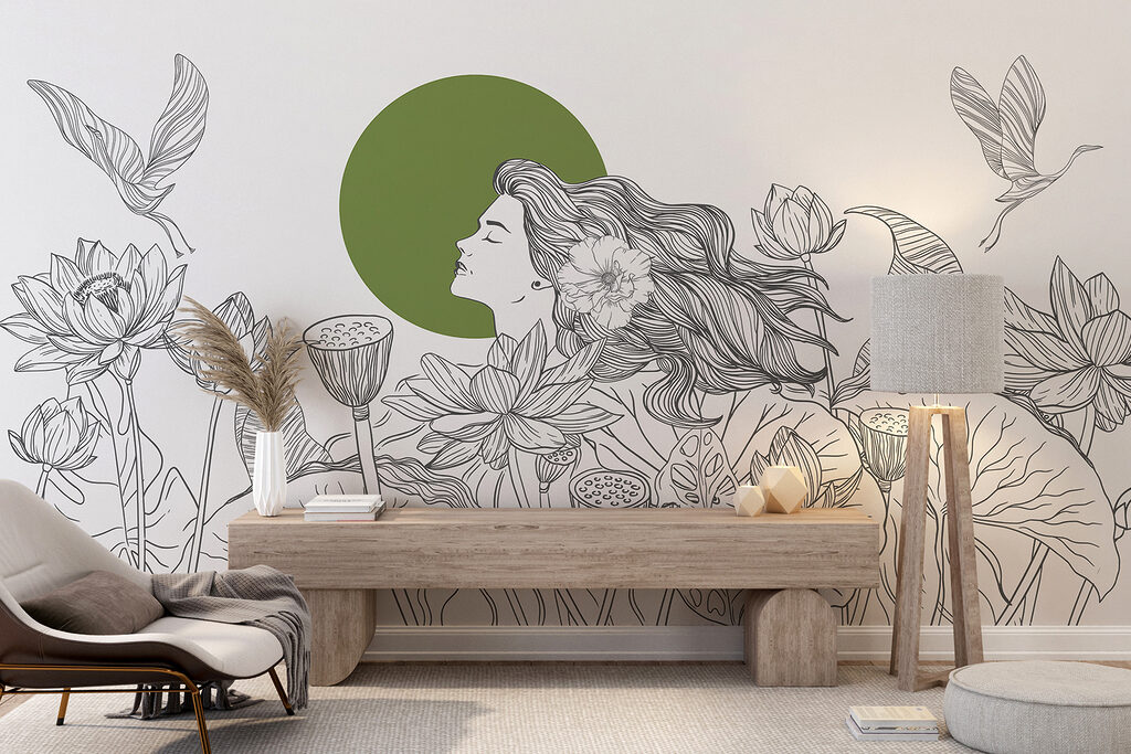 Woman in the Lotus — interior 4