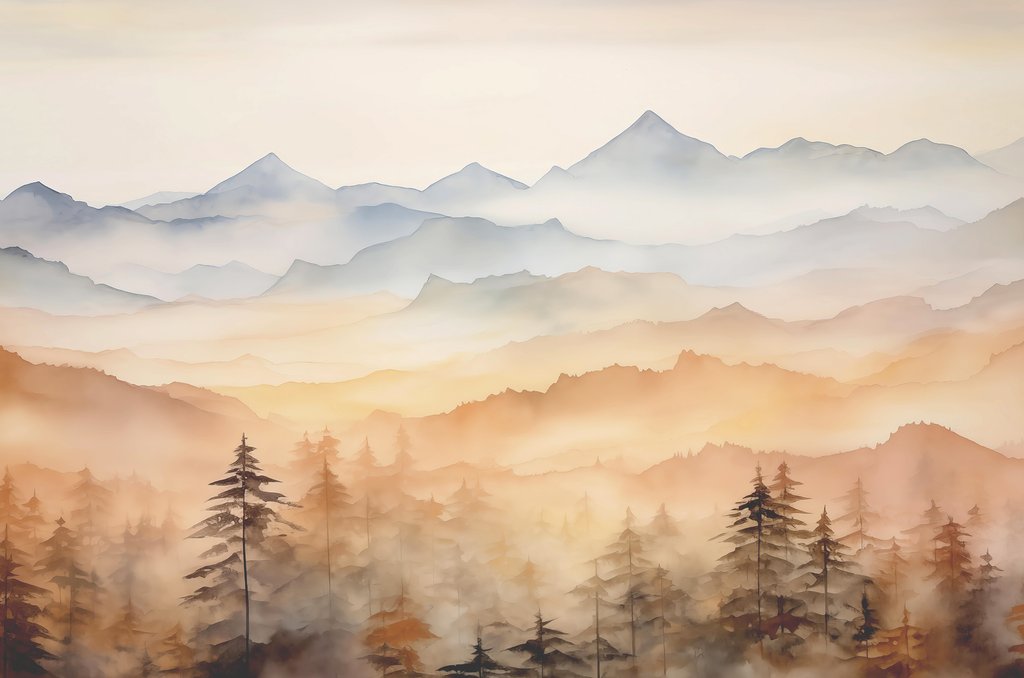 Mountain Afterglow — full design