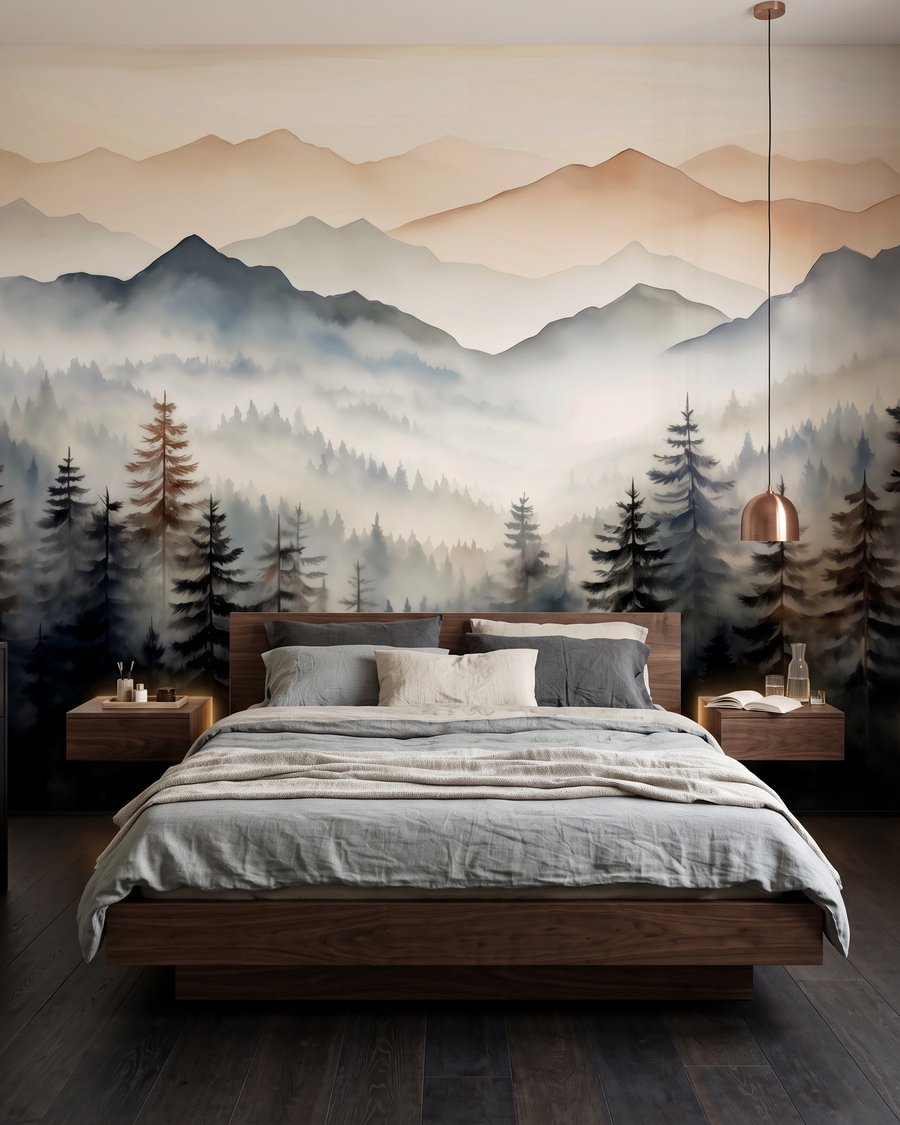 Mountain Daybreak in an interior