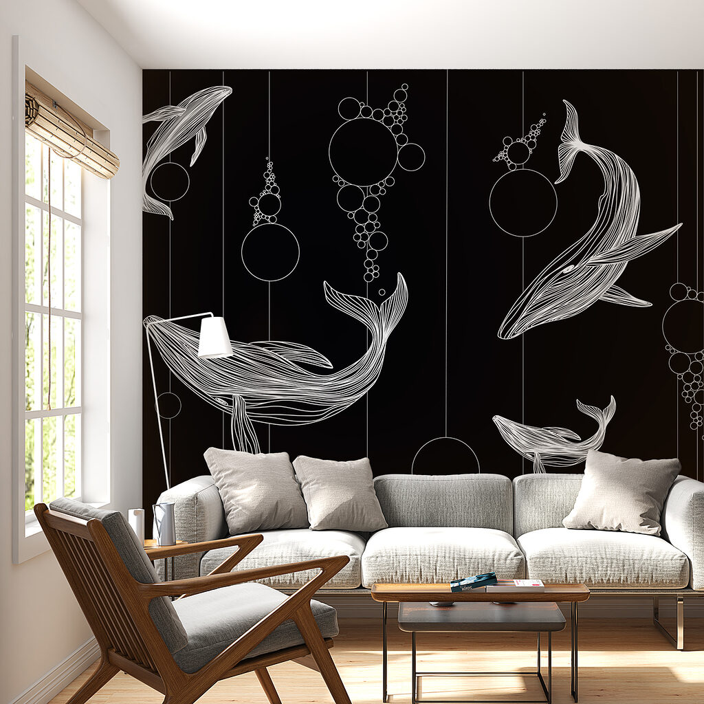 Whale Linework — interior 1