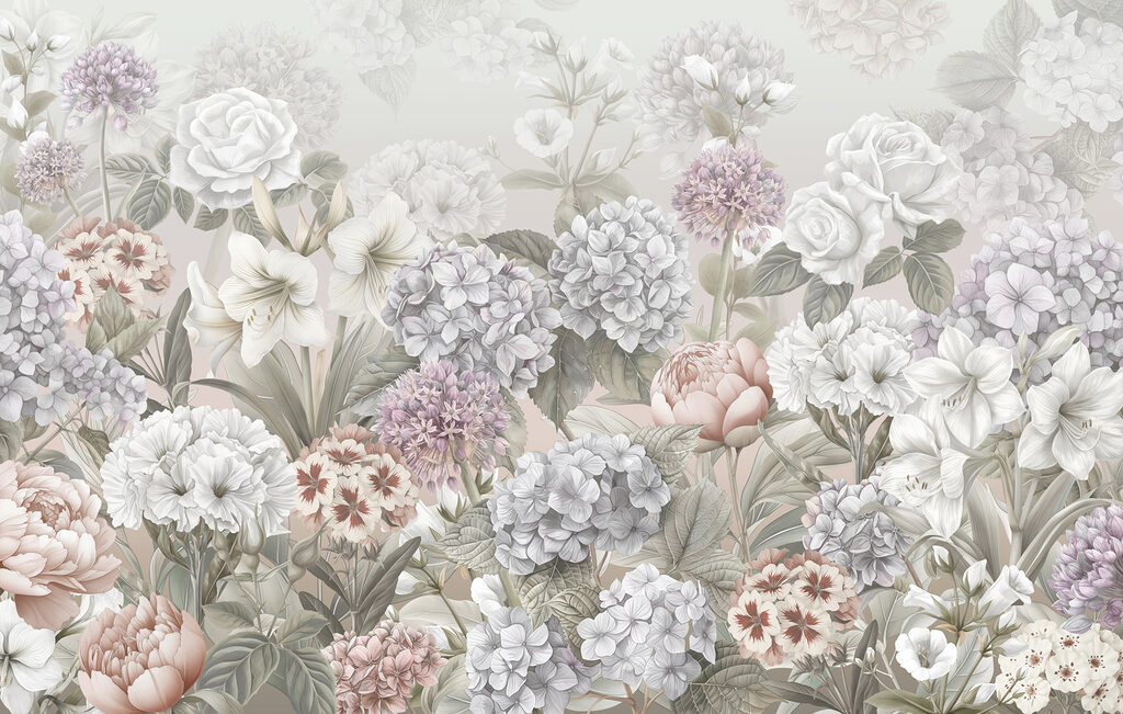 Garden Flower Tapestry — full design