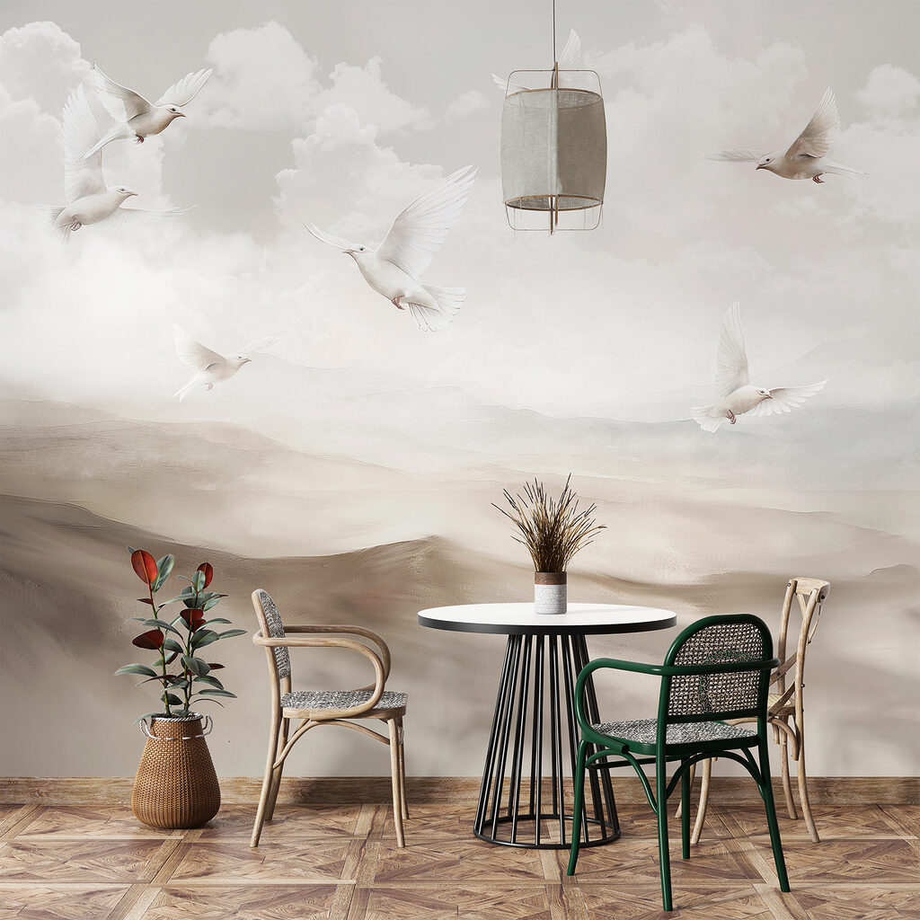 Birds Above Cloudy Hills — interior 4