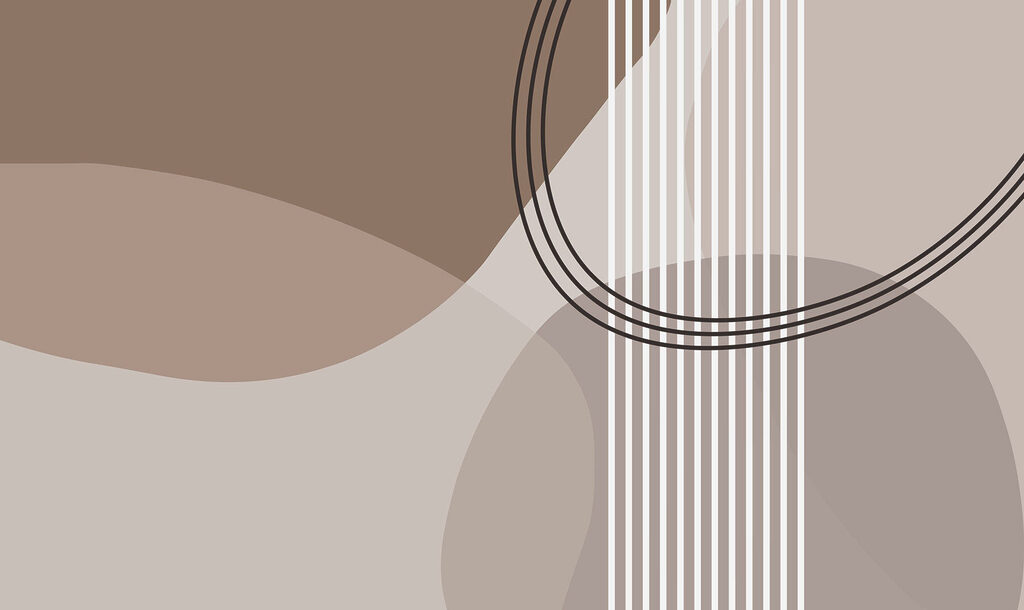 Curved shapes and stripes — full design