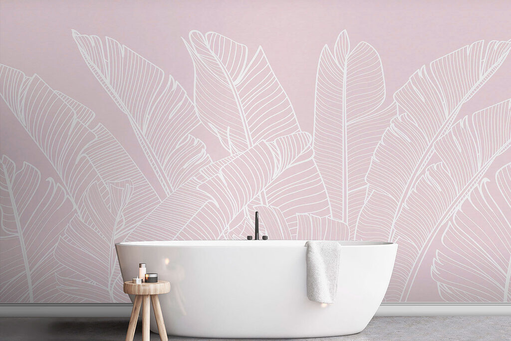 Tropical Leaves in Chalk — interior 1