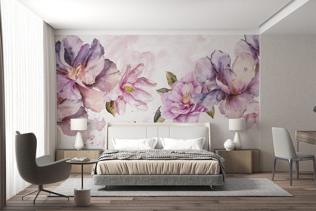 Watercolour Blossom Garland — interior 3