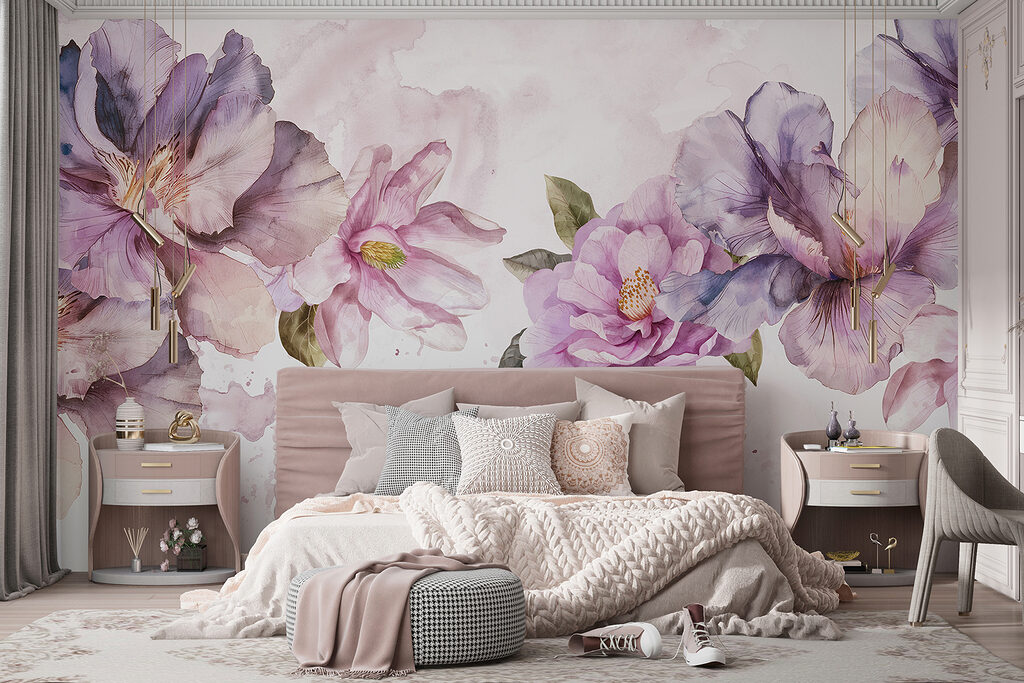 Watercolour Blossom Garland — interior 5