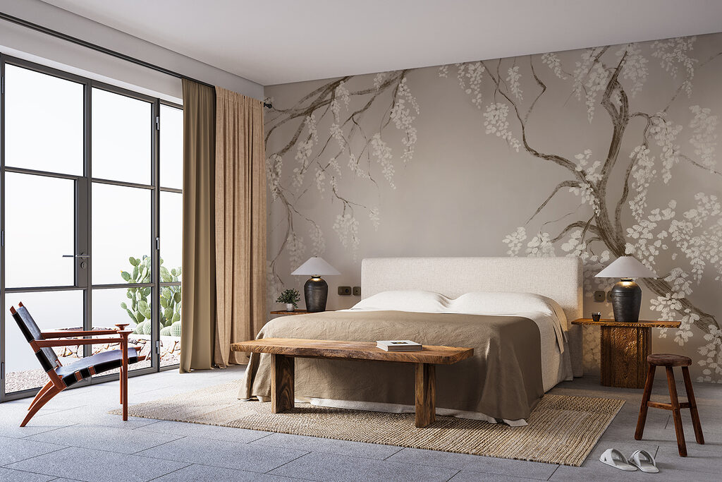 Hanging blossom branches — interior 1