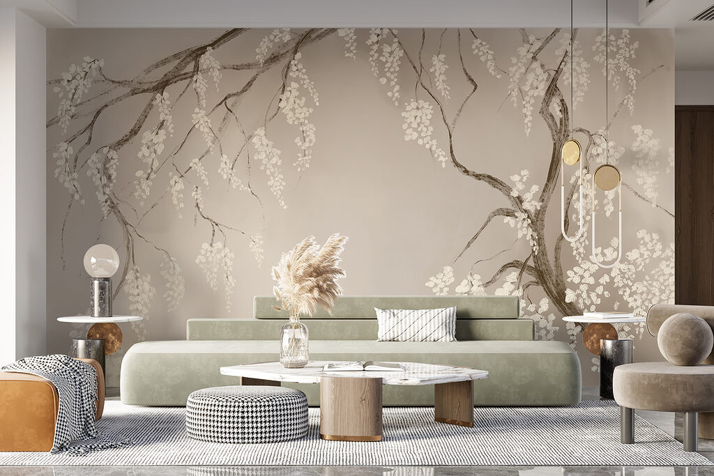 Hanging blossom branches — interior 4