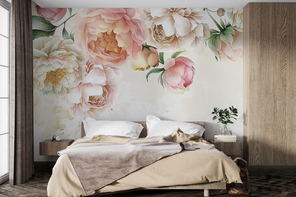 Peonies along the top — interior 2