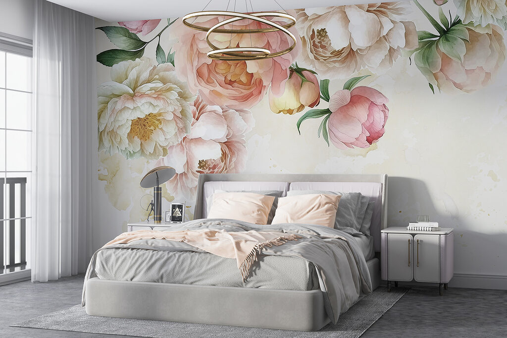 Peonies along the top — interior 4