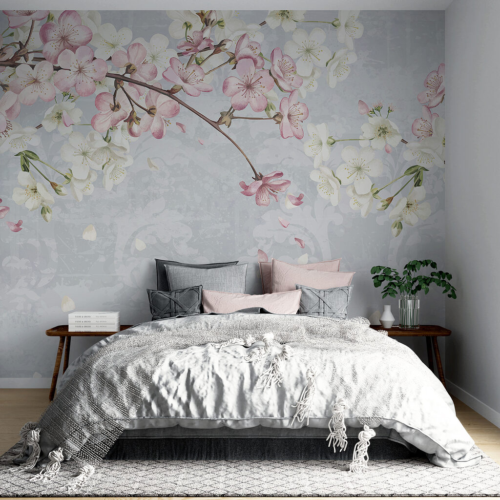 Arching blossom branch — interior 1