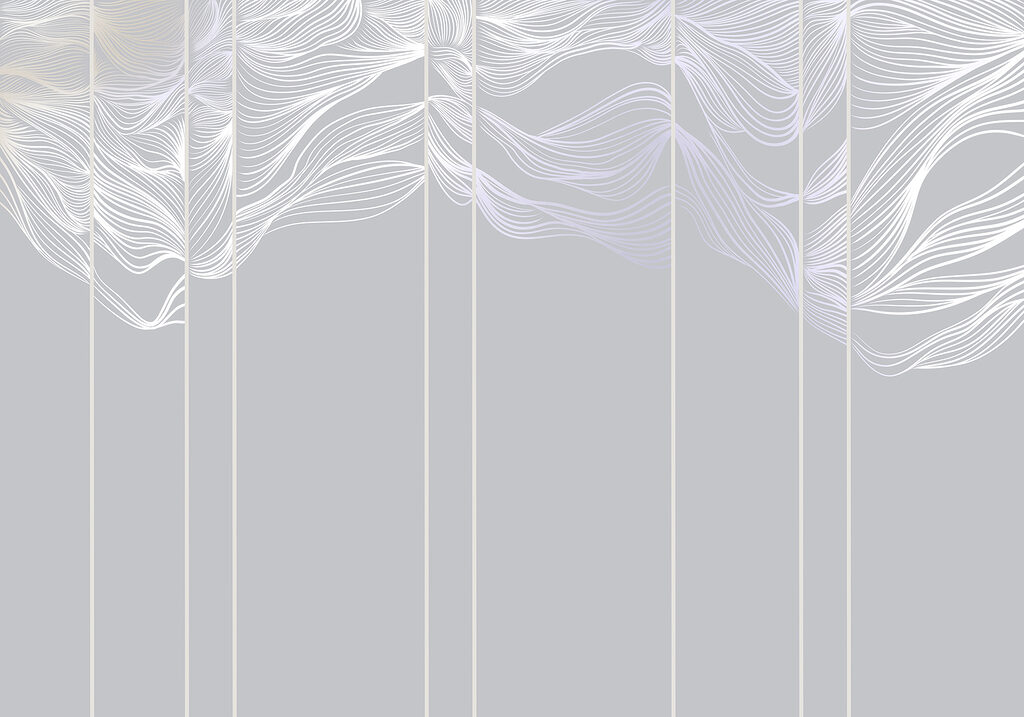 Leaves Along Fine Stripes — full design