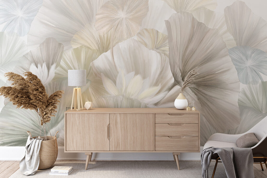 Overlapping fan-shaped leaves — interior 6
