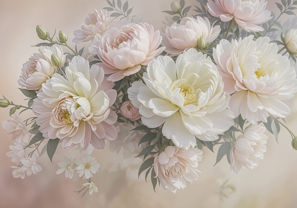 Peony Gathering — full design