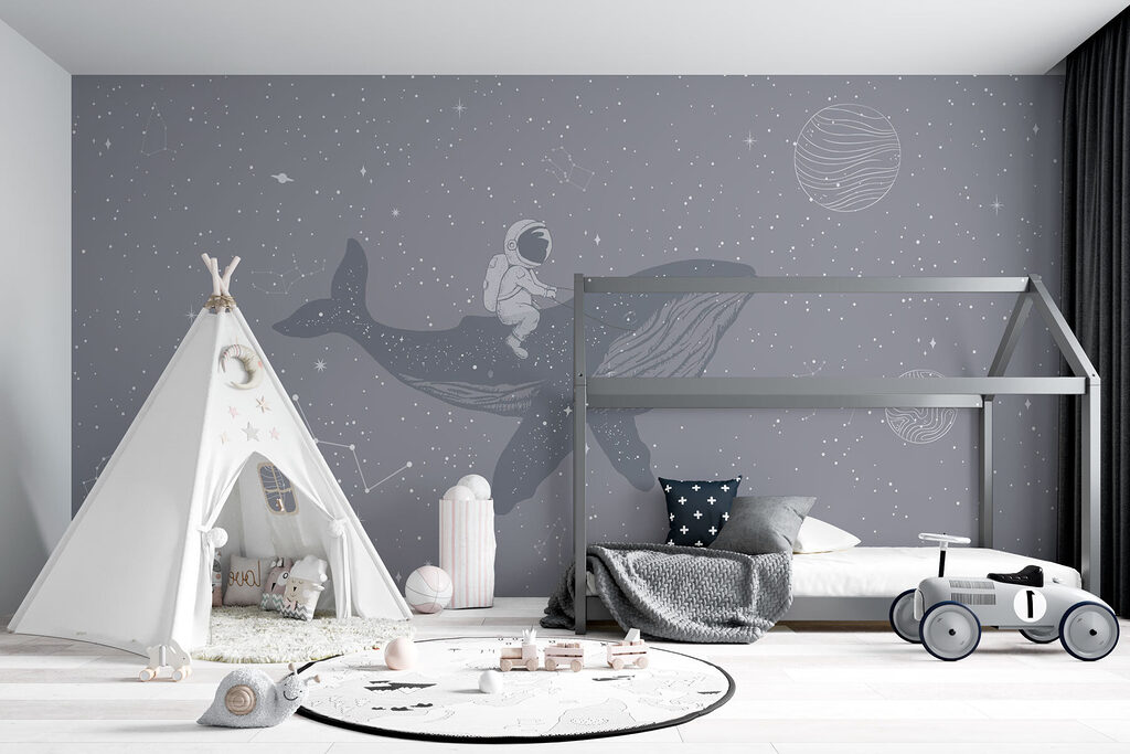 Astronaut on a whale — interior 1