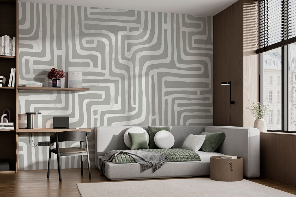 Lines Around Corners in an interior