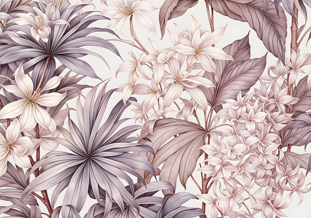 Painted Garden Tapestry — full design