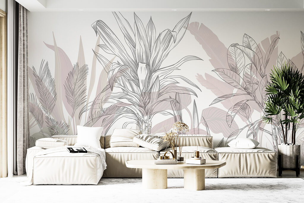 Tropical Leaves in Pencil — interior 5