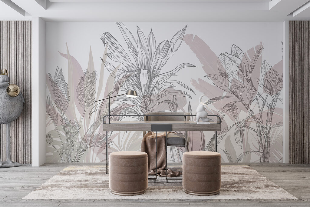 Tropical Leaves in Pencil — interior 6