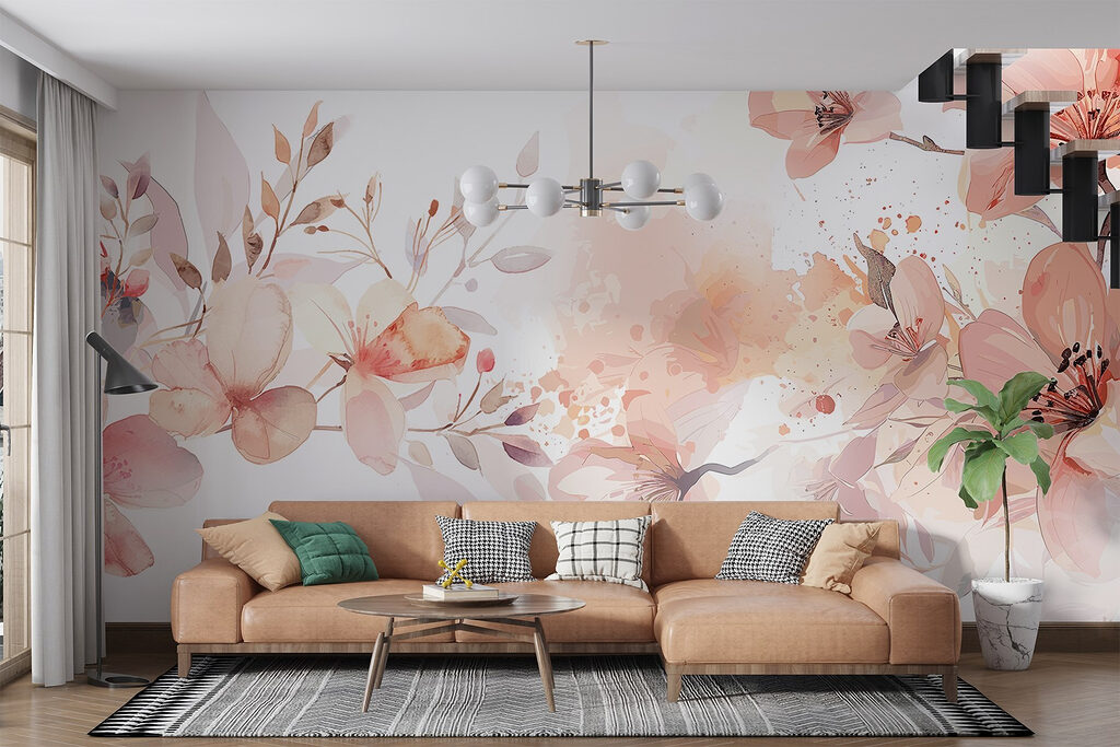 Watercolour Blossom Border — interior 3