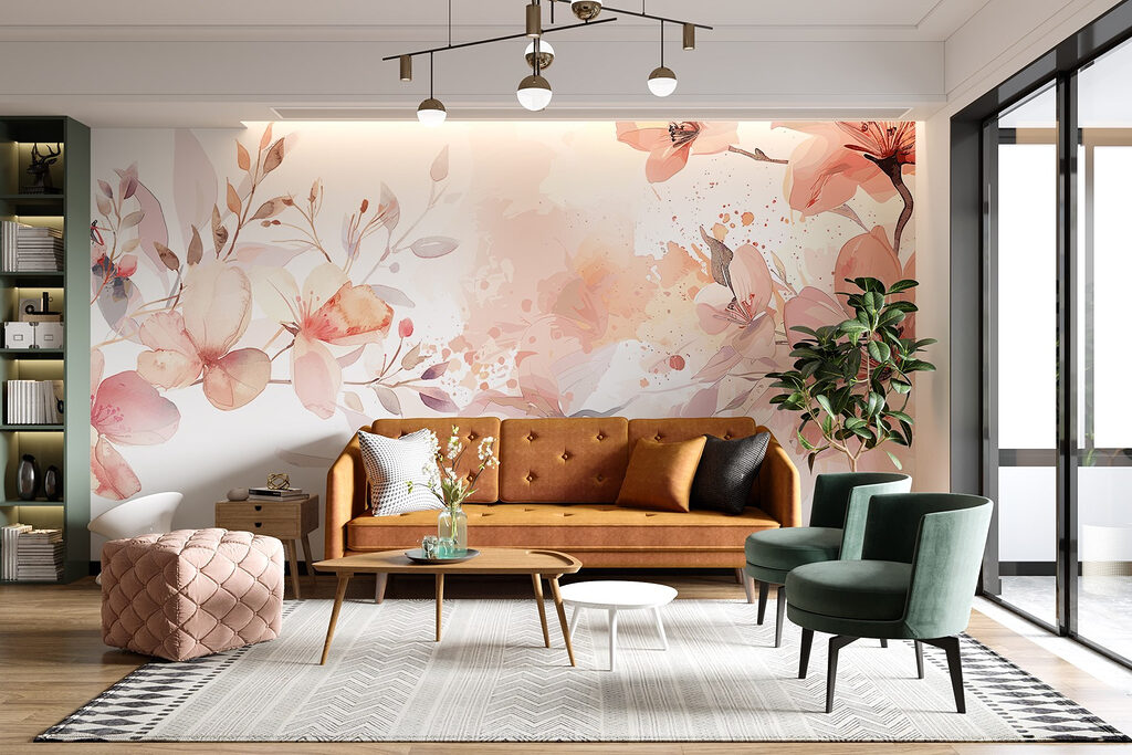 Watercolour Blossom Border — interior 4