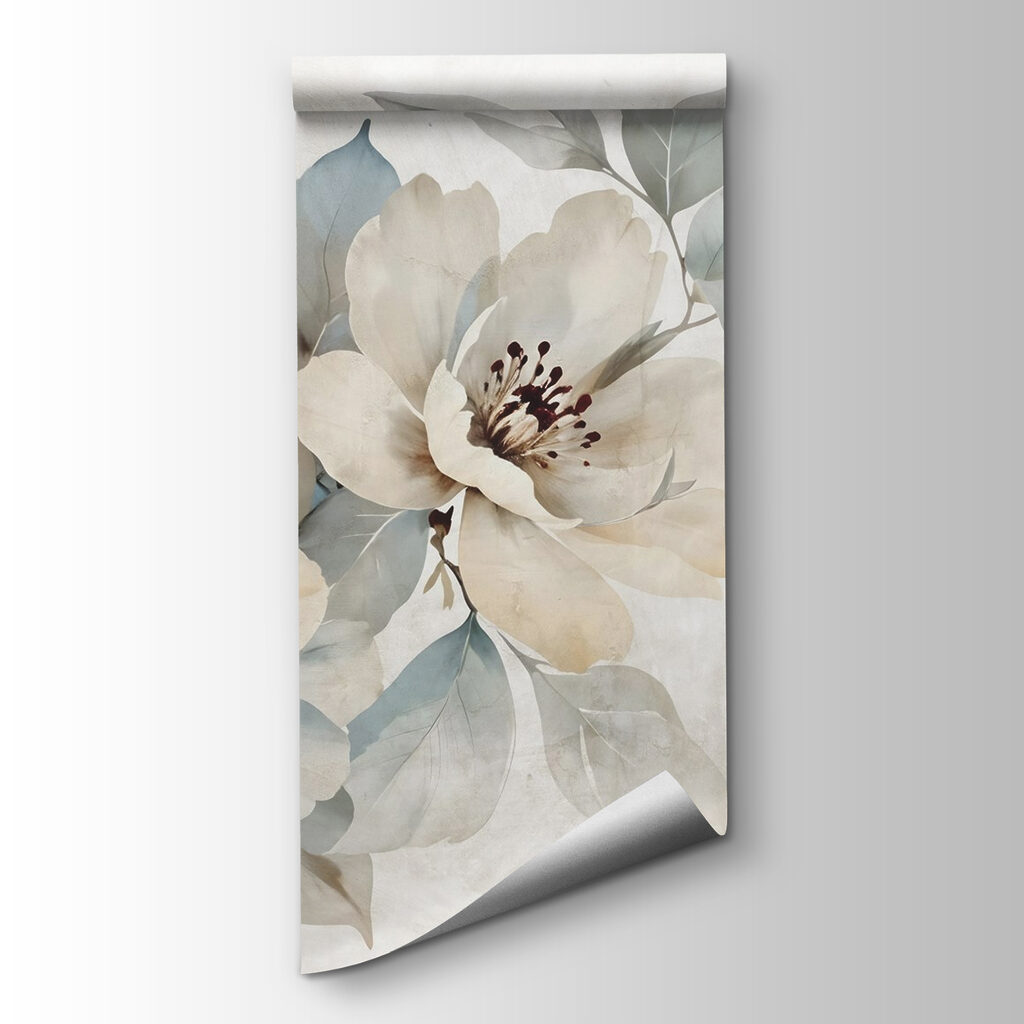 White flowers, blue-green branches — product view