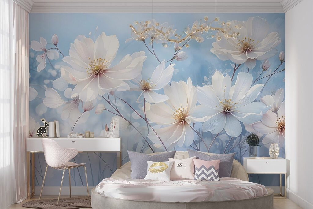 Blooms on thin stems — interior 1