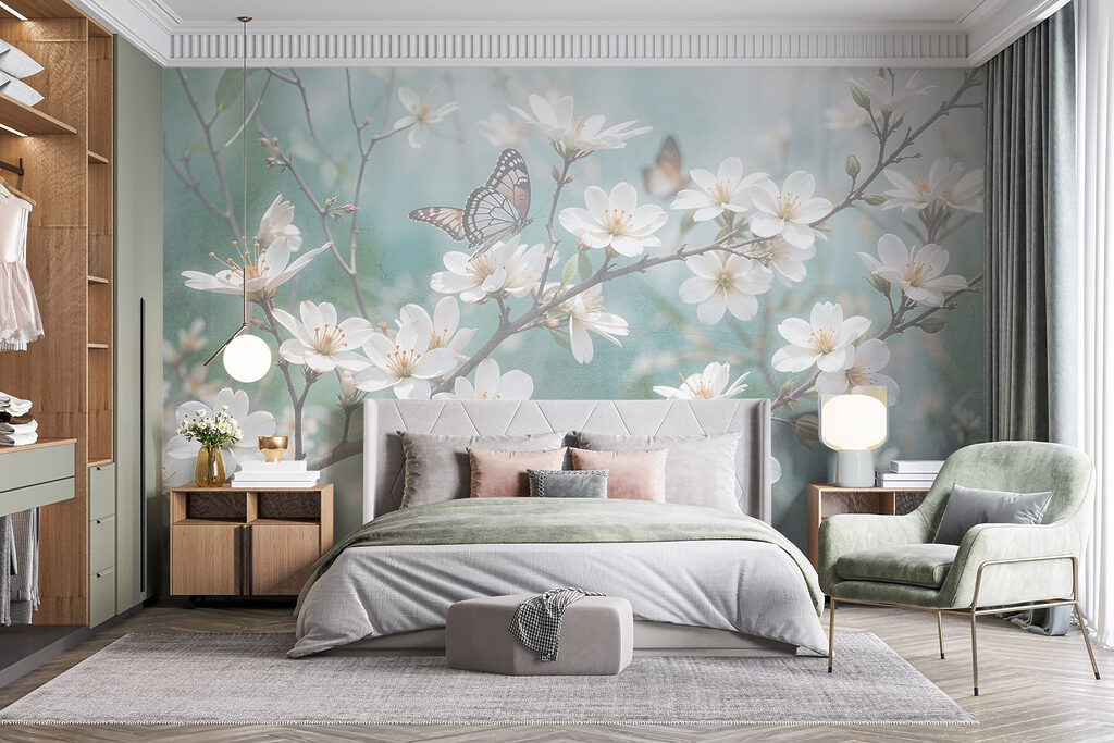 Butterfly Blossom Garden in an interior