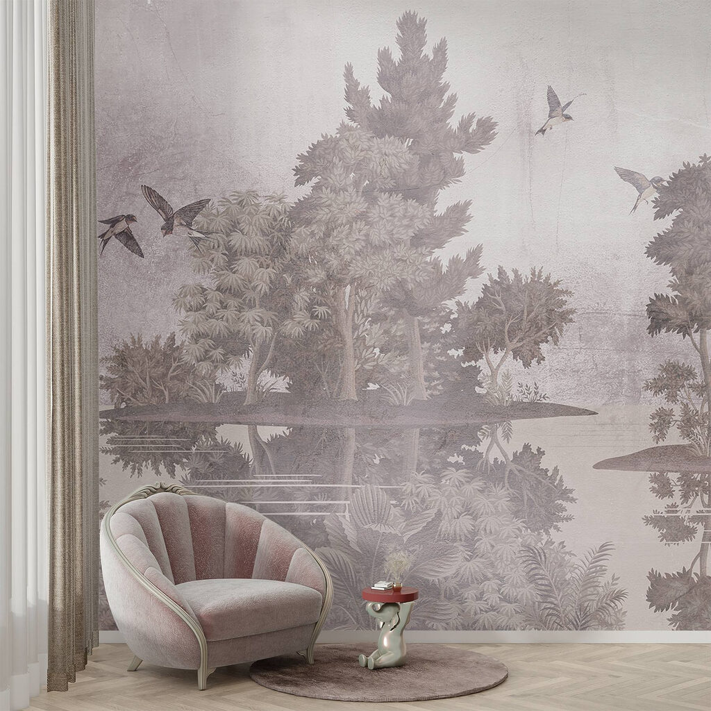 Birds over wooded islands — interior 5