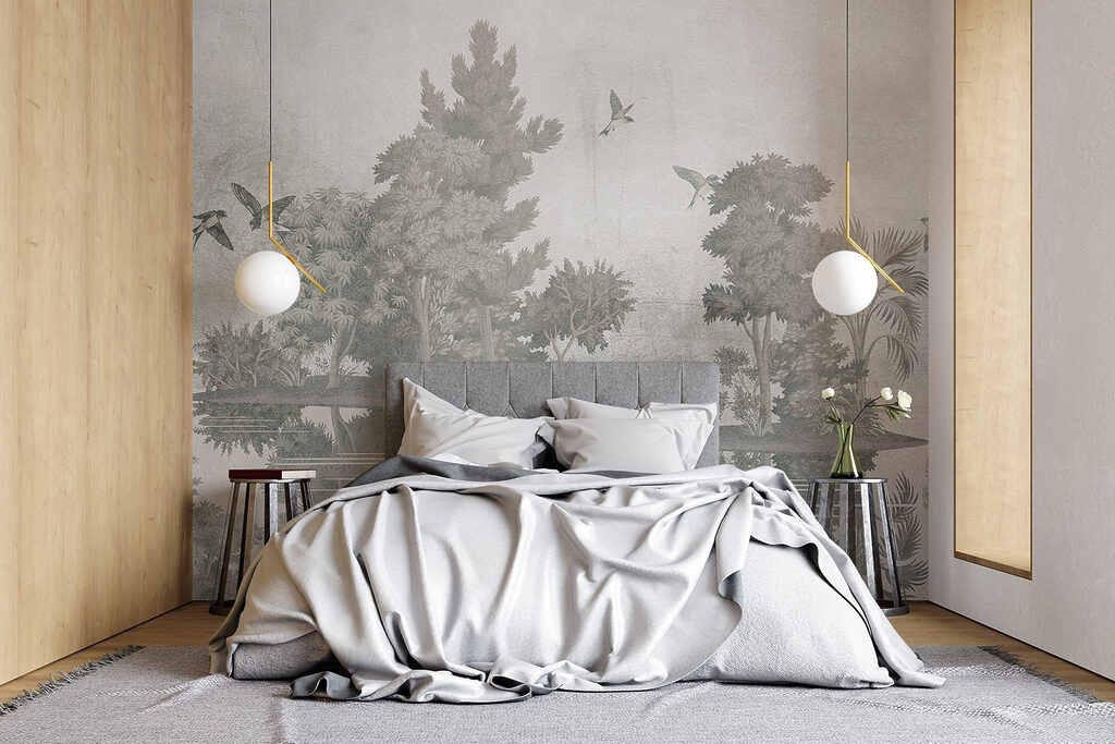 Island of Birds in an interior