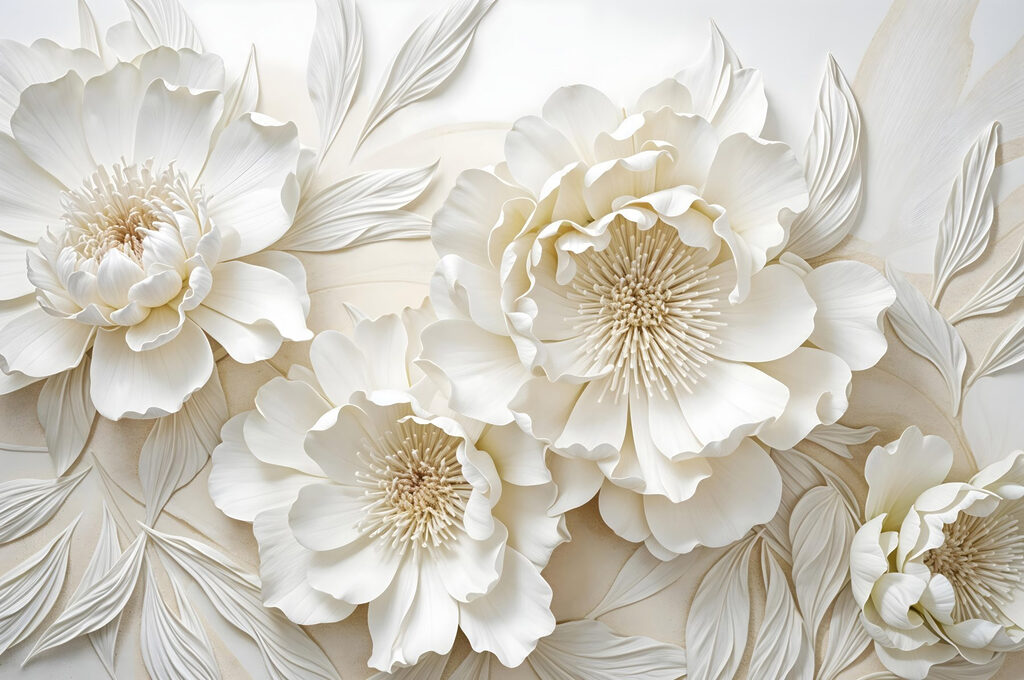 Petals in Relief — full design